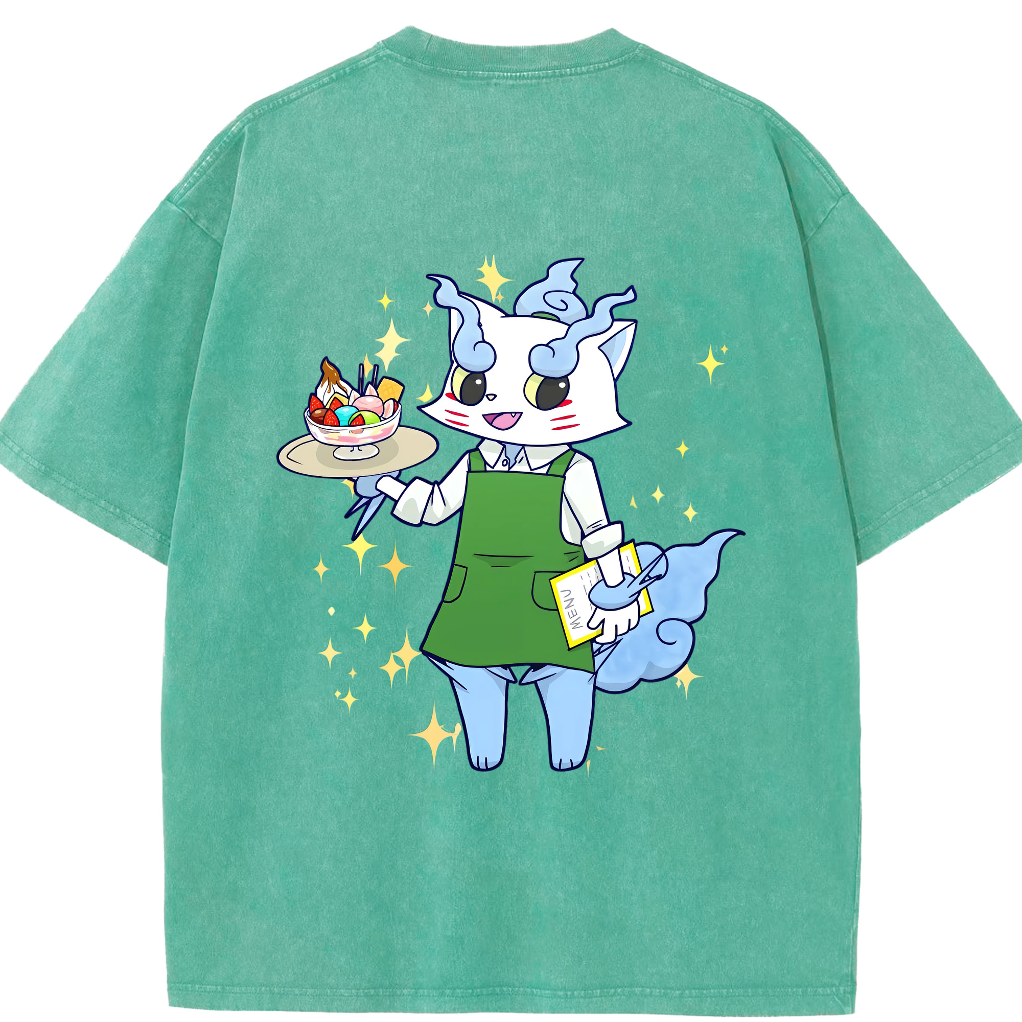 （画像用） 妖怪ウォッチ Yo-kai Watch 綿100% ヴィンテージ風 半袖Tシャツ（背面プリント）